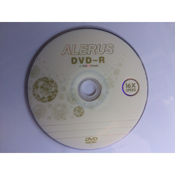 Диск DVD-R для видео ALERUS 16x Bulk/50