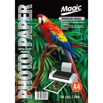 Фотобумага Magic А4 премиум суперглянцевая 260 г/м (20л) RC