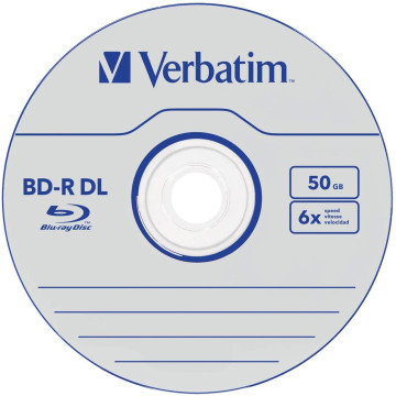 Verbatim BD-R DL 50 GB 6x Cake 10 шт