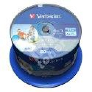 Verbatim BD-R SL Datalife 25GB 6x Spindle 50 шт Printable (43812)