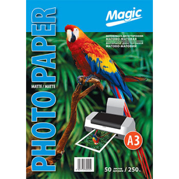 Фотобумага Magic A3 Матовая/Матовая 250гр эконом!