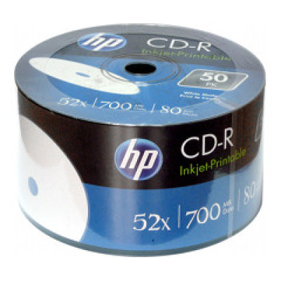 CD-R диски Hewlett-Packard Рrintable Bulk/50 (принтові)