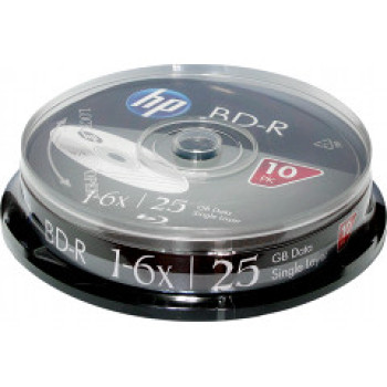 BD-R (Blu-Ray) HP 25Gb 6х Cake 10