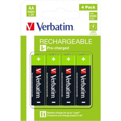 Акумуляторні батарейки Verbatim HR6 АА 1,2V 2500 mAh, Ni-MH