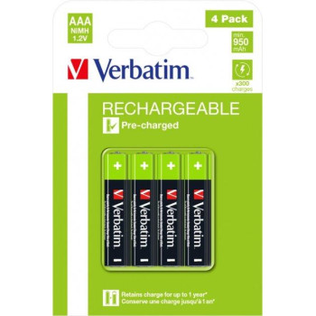 Акумуляторні батарейки Verbatim HR03 ААА 1,2V 950 mAh, Ni-MH