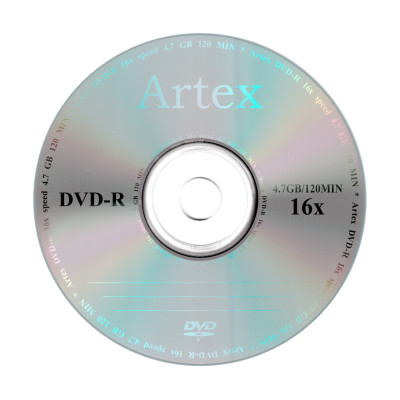 Диск DVD-R для відео Artex 16x Bulk/50