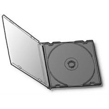 Коробка для 1-CD-диска Slim, чорна трей