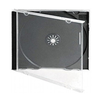 Коробка для 1-CD-диска Jewel case 10 мм, чорний лоток (CMC Magnetics)