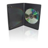 Коробка для 1 DVD-диска, 7 мм, чорна, глянцева плівка