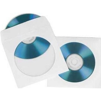Конверт для CD і DVD дисків білий з віконцем