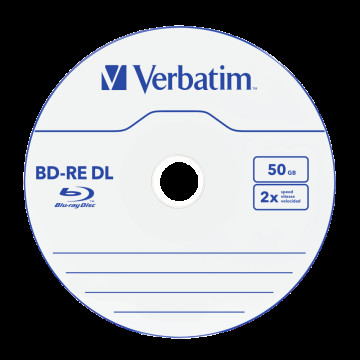 Диск Verbatim BD-RE SL 25GB 2x HARD COAT Jewel Case / 5