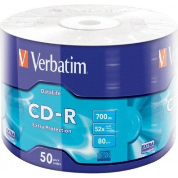 CD-R диски для аудіо Verbatim Spindle Wagon Wheel 50 pcs Extra