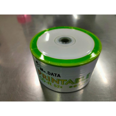 Диск Mr.Data CD-R printable Bulk/50 (принтові)