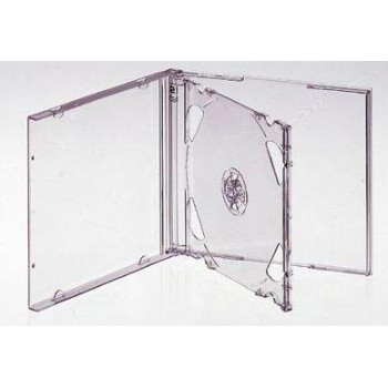 Коробка для 2 CD-дисків, Jewel Clear case, прозорий лоток (DELUX)