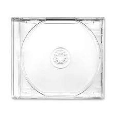 Коробка для 1-CD-диска Jewel Clear case, прозорий лоток (DELUX)